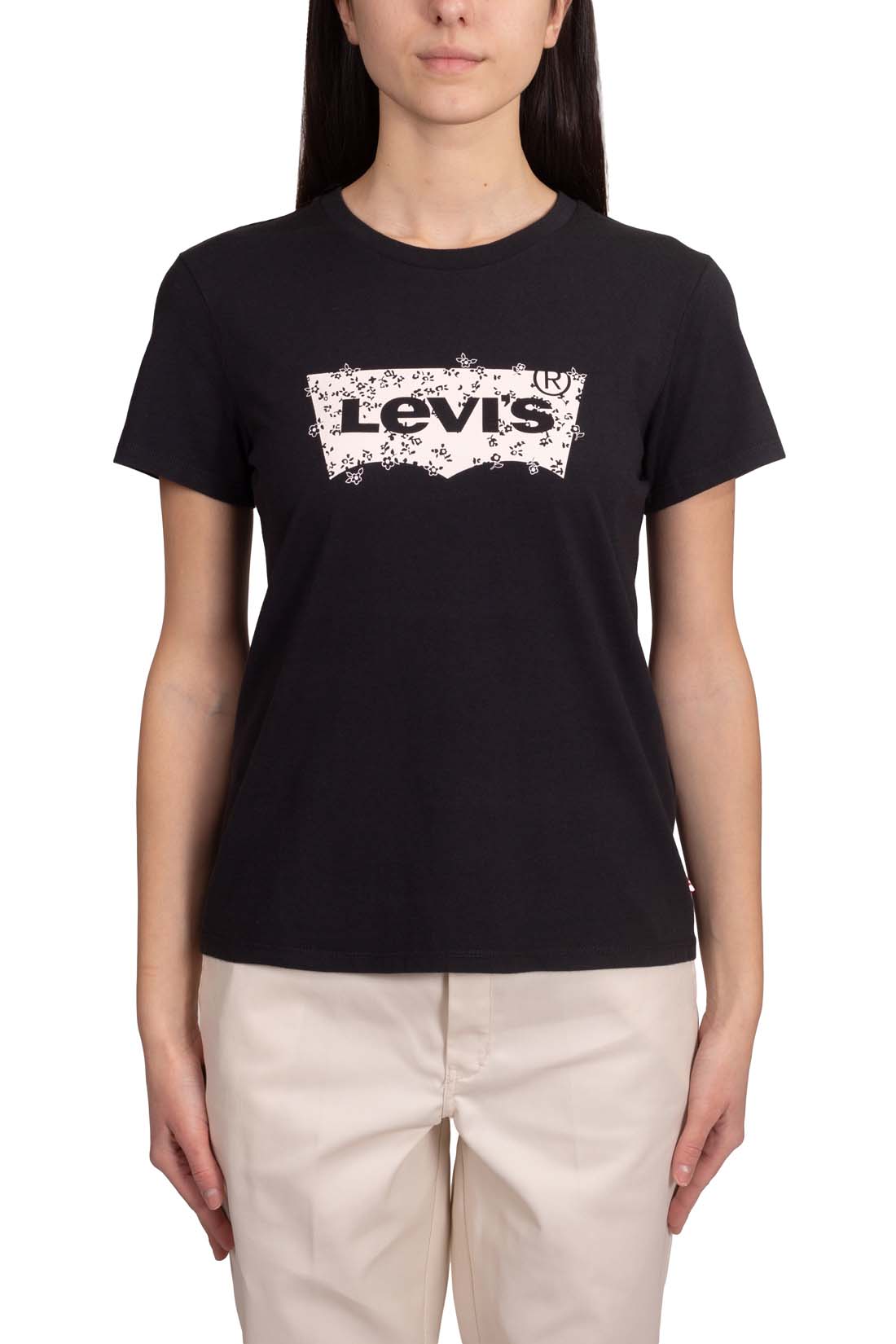 LEVI'S - Women's T-shirt with floral logo-5