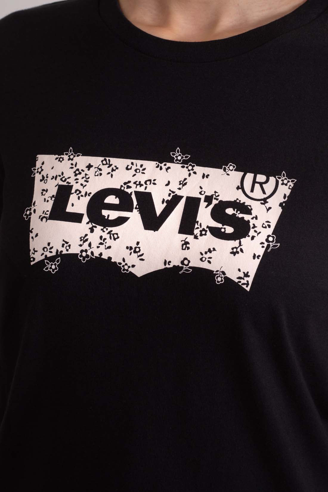 LEVI'S - Women's T-shirt with floral logo-4
