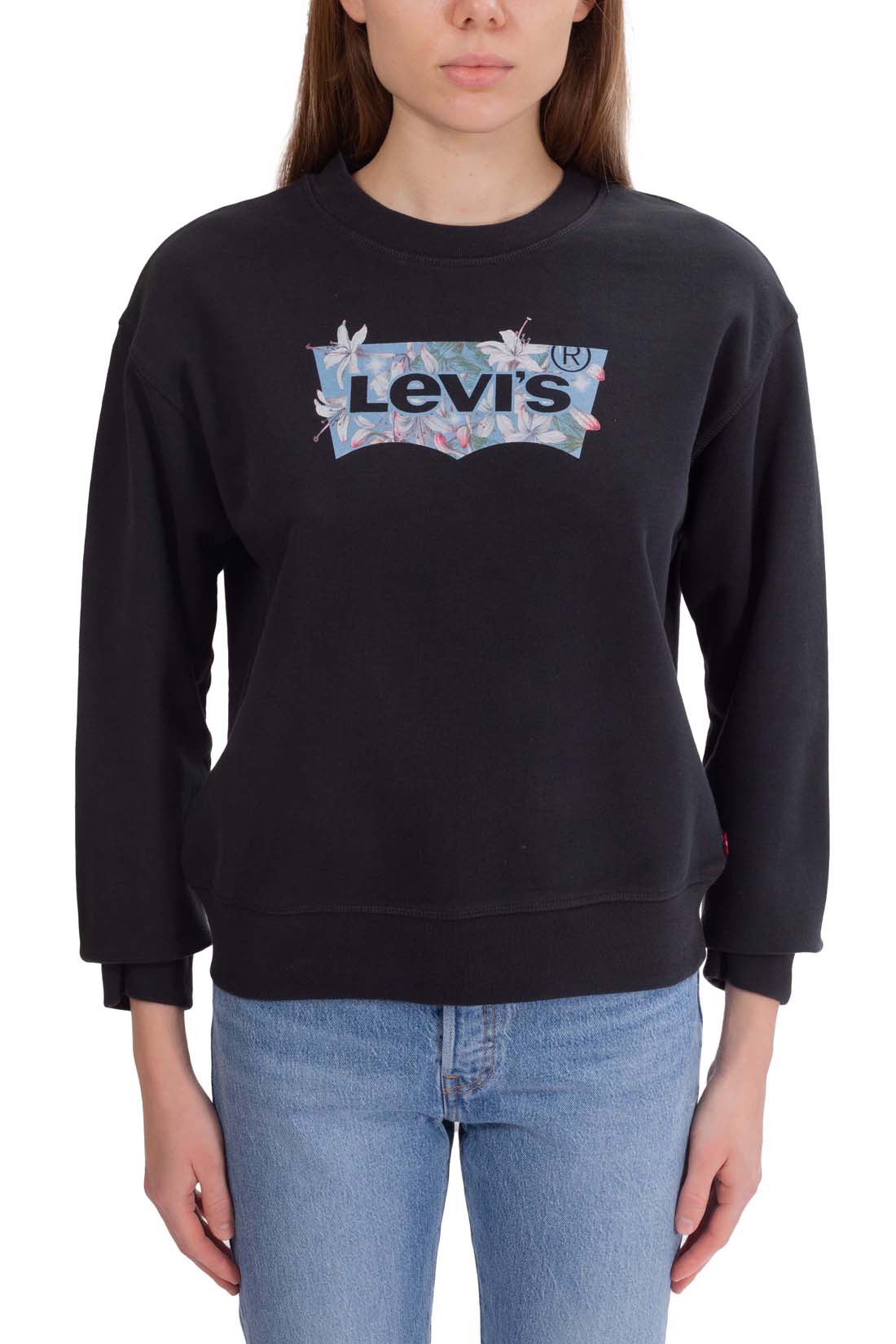 LEVI'S - Women's sweatshirt with floral logo-1