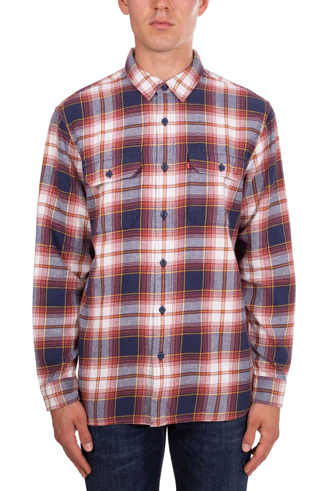 LEVI'S - Camicia uomo worker in cotone e canapa - Taglia XXL-5