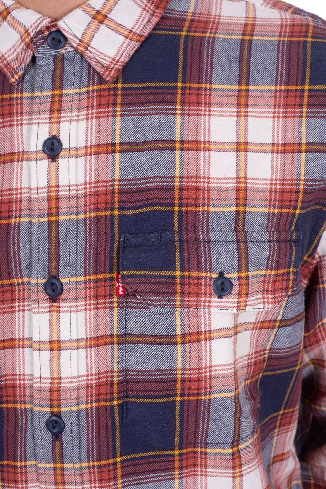 LEVI'S - Camicia uomo worker in cotone e canapa - Taglia XXL-4