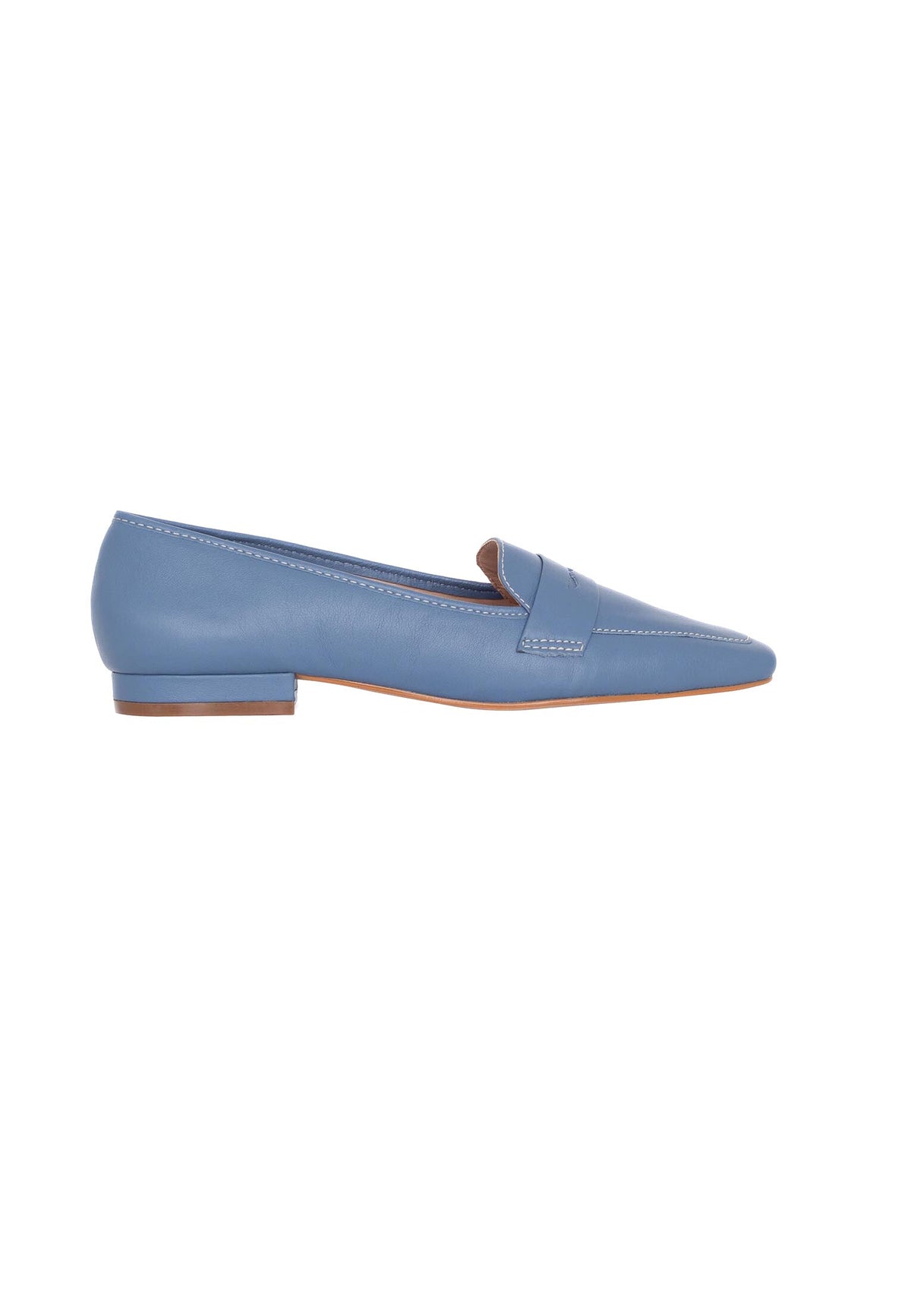 Mangará Atelier loafers til kvinder – flade læderloafers med firkantet snude