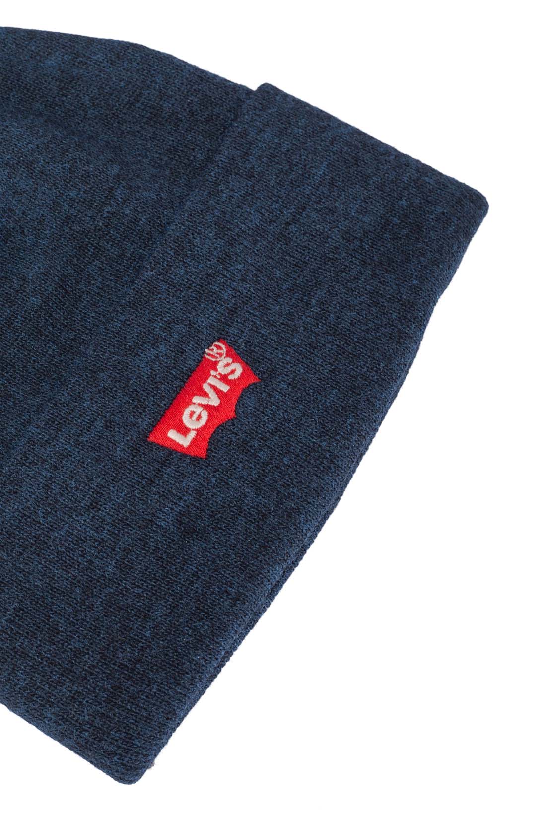LEVI'S - Men's beanie with small Batwing logo  - Size One size-0