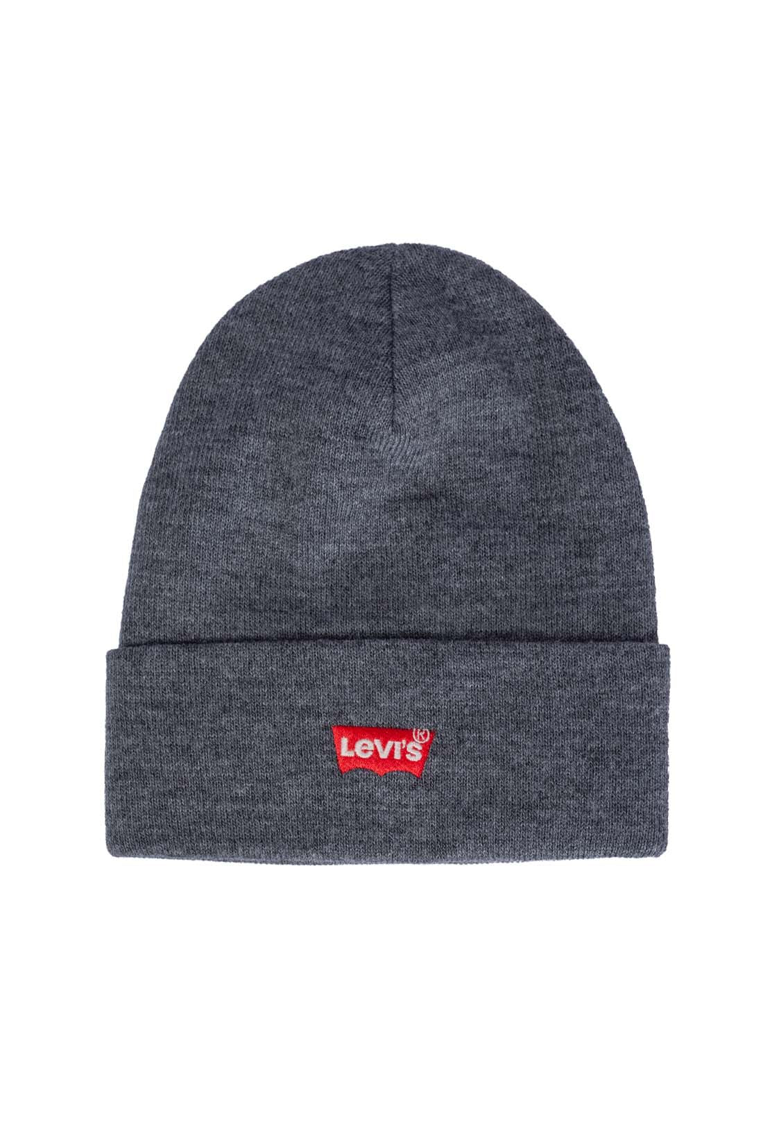 LEVI'S - Men's beanie with small Batwing logo  - Size One size-8