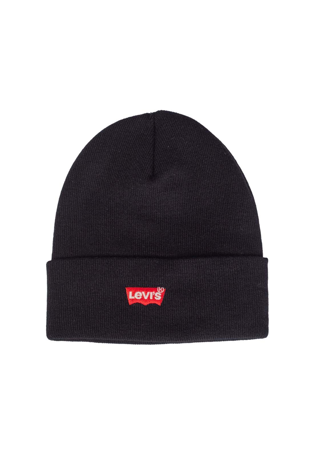 LEVI'S - Men's beanie with small Batwing logo  - Size One size-11