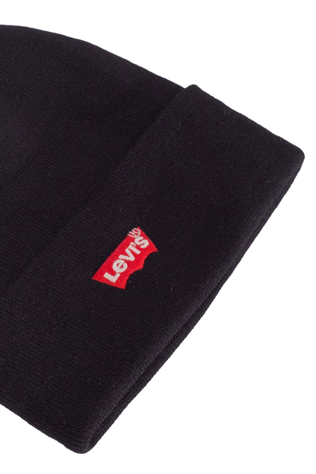 LEVI'S - Men's beanie with small Batwing logo  - Size One size-9