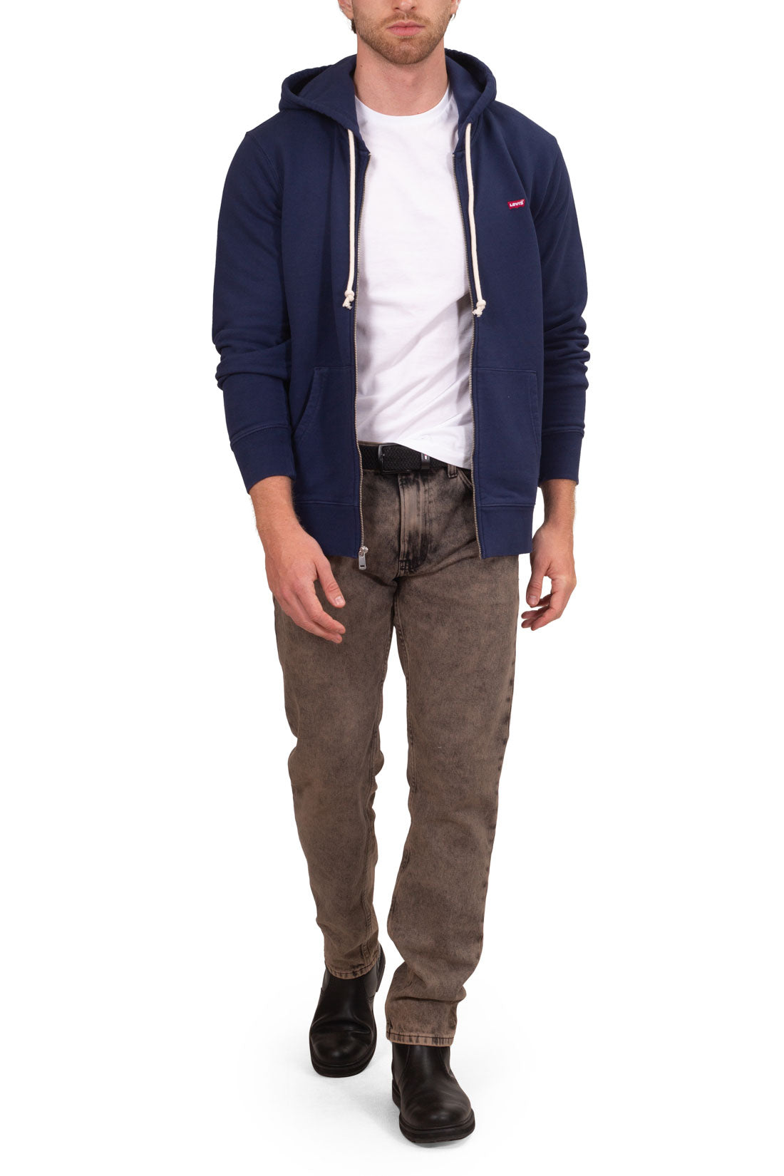 LEVI'S - Men's summer sweatshirt with zip and hood-11