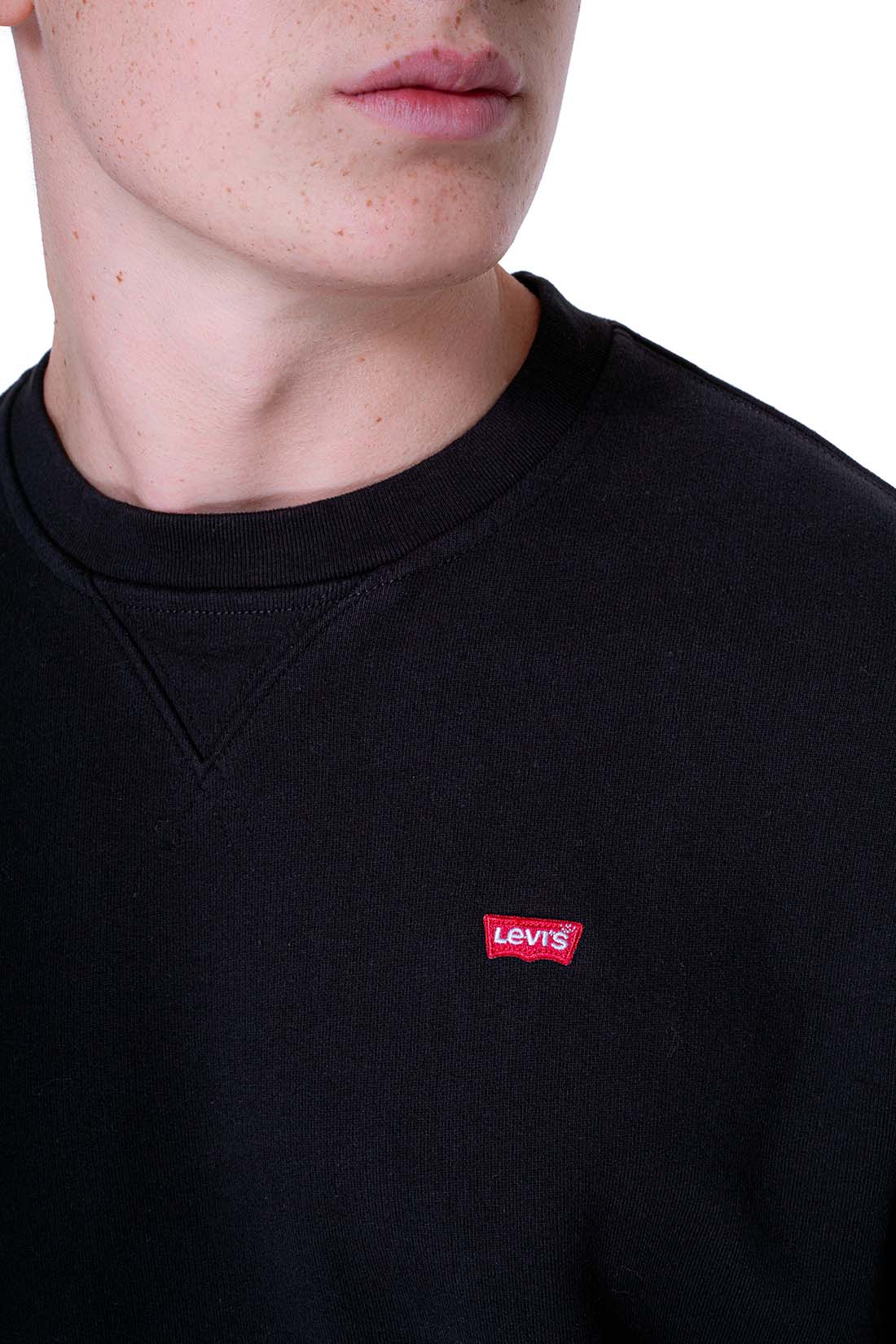 LEVI'S - Men's basic sweatshirt with Batwing logo patch  - Size XXL-0