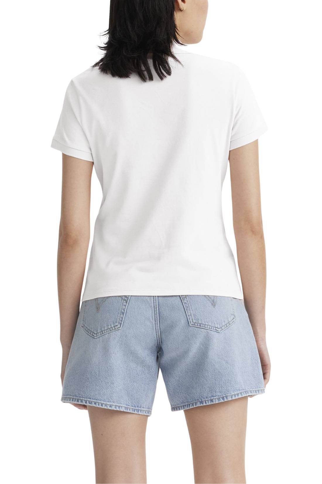 LEVI'S - Women's slim logo polo shirt  - Size L-1