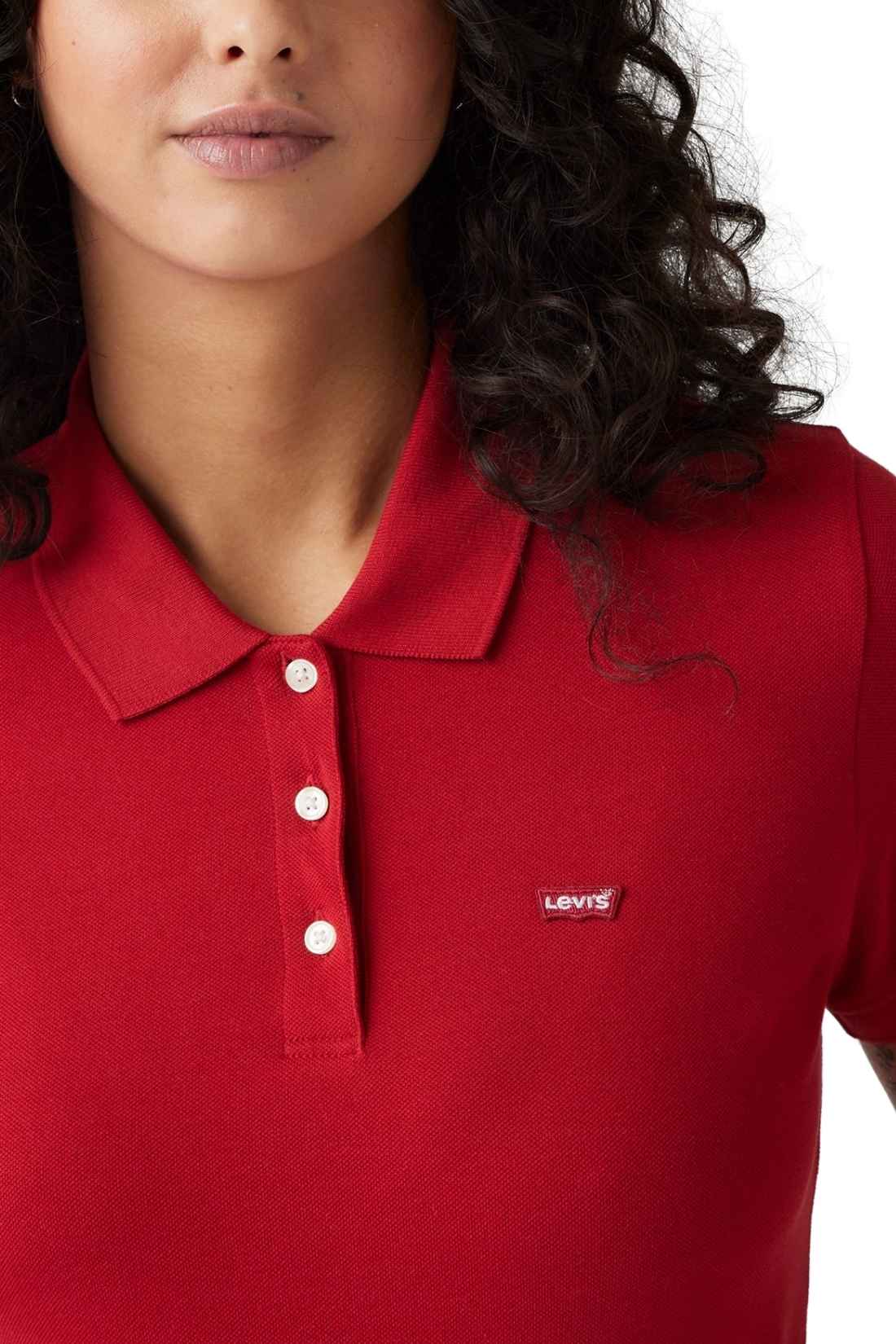 LEVI'S - Women's slim logo polo shirt  - Size L-9