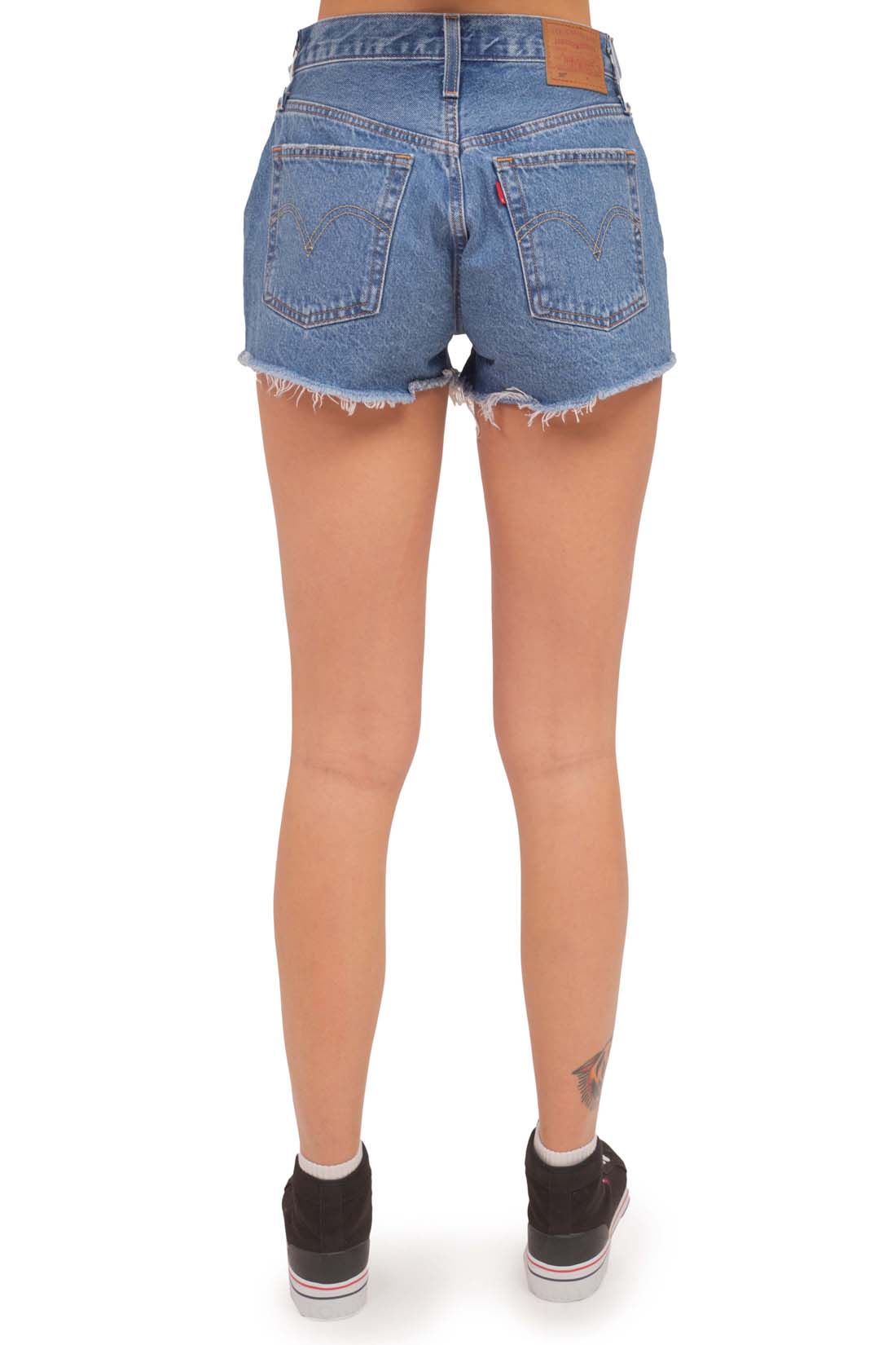 LEVI'S - Women's 501 shorts with rips-14