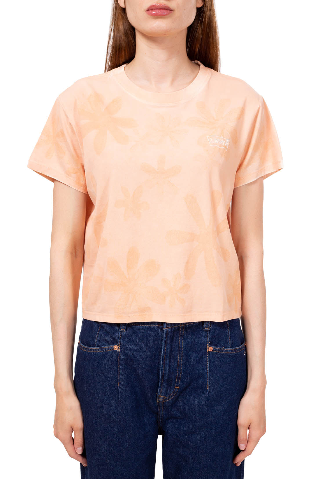 LEVI'S - Women's crop T-shirt with floral print-5