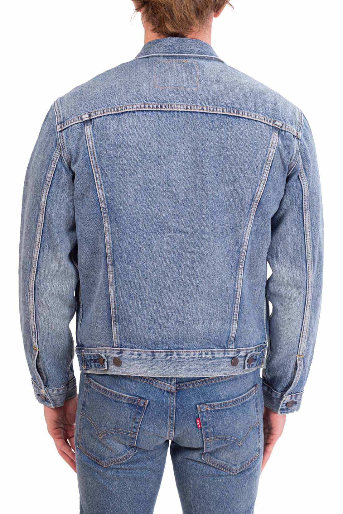 LEVI'S - Men's regular denim jacket with logo label-7