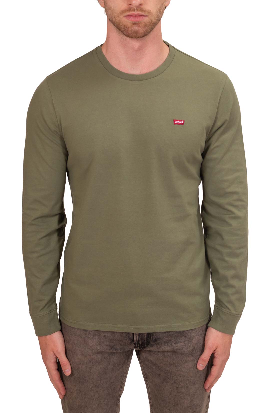LEVI'S - Men's regular T-shirt with long sleeves  - Size L-5