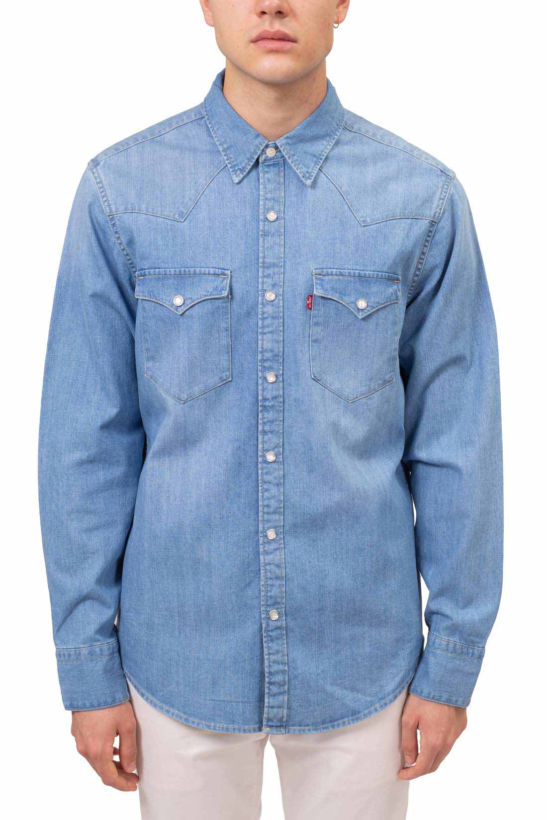 LEVI'S - Men's Barstow Western shirt in denim-5