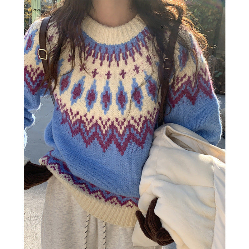 New Younger College Style Pullover Sweater For Women-4