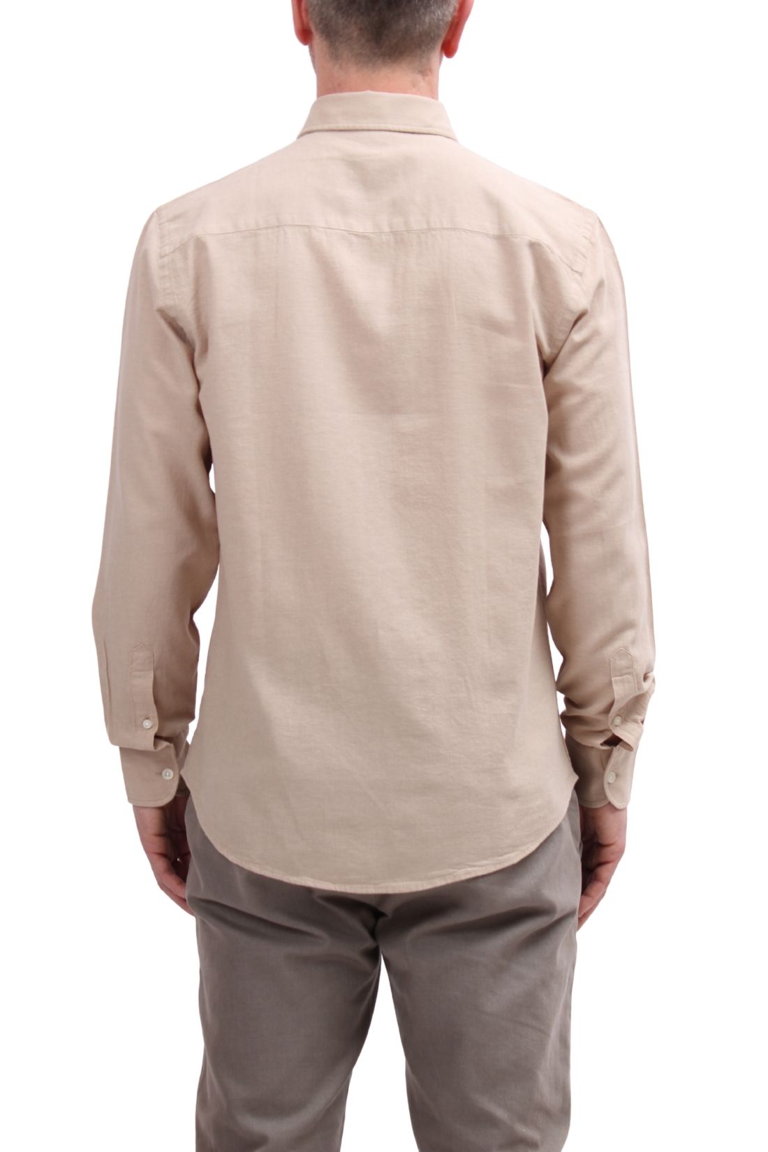 NORTH SAILS - Men's linen blend shirt with logo  - Size 4XL-6