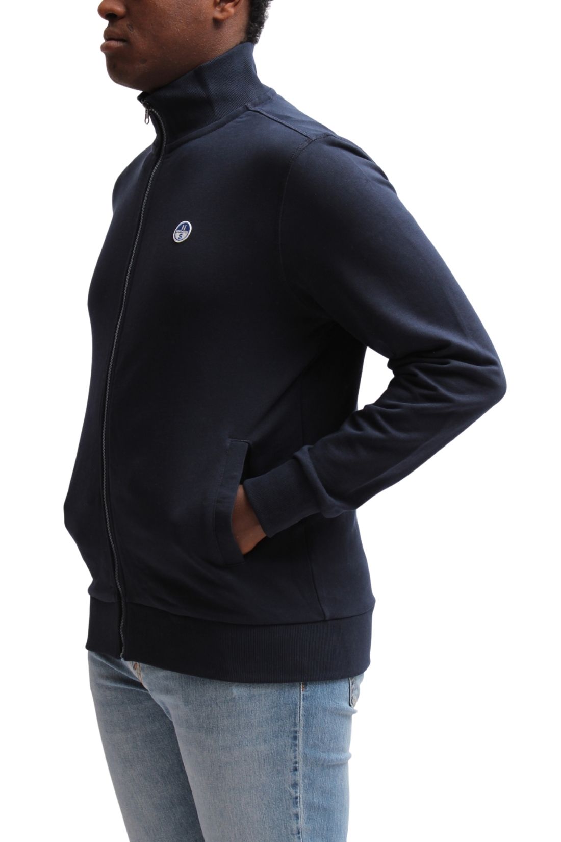 NORTH SAILS - Men's logo sweatshirt with zip fastening - Size XXL-5