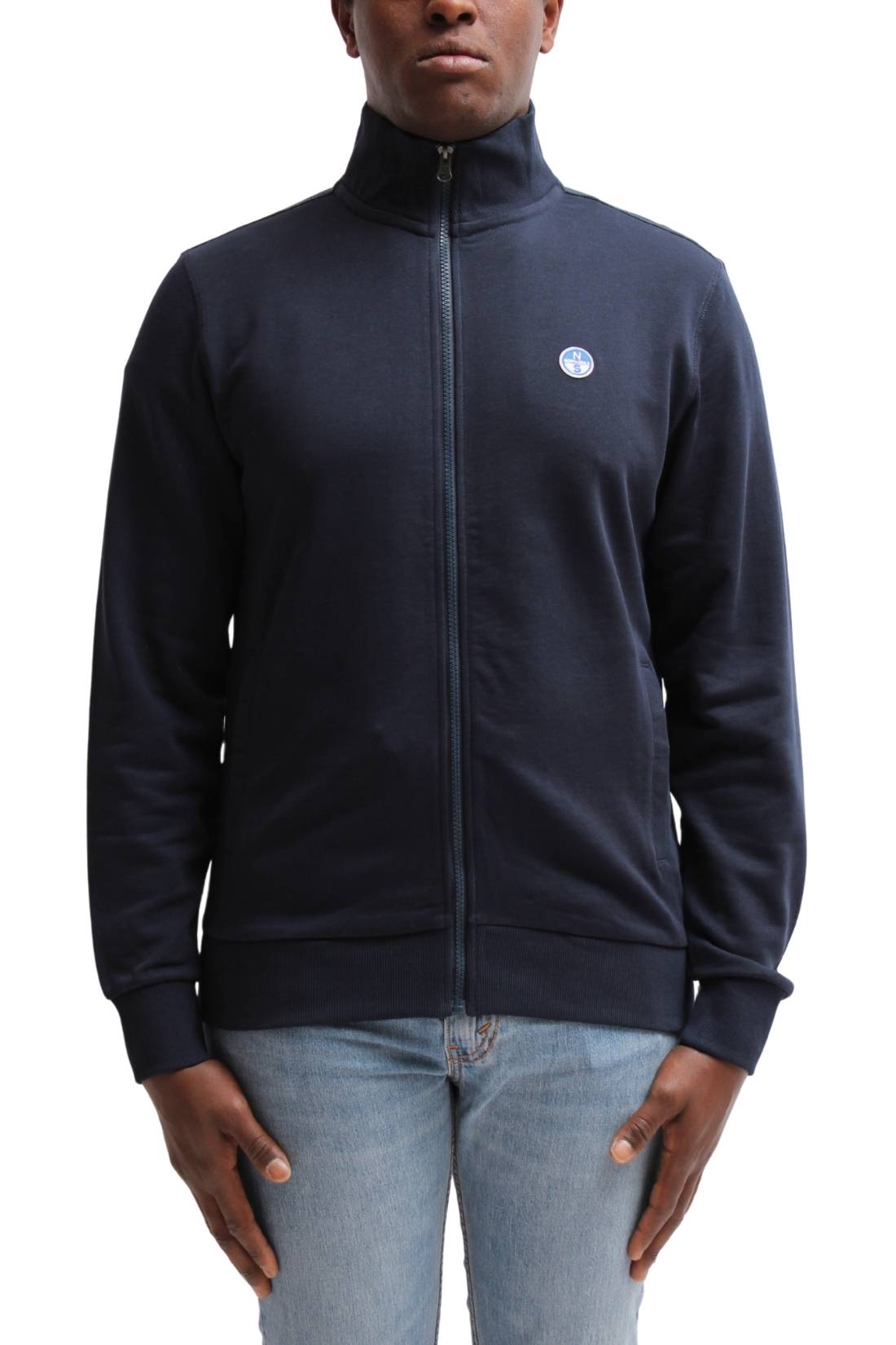 NORTH SAILS - Men's logo sweatshirt with zip fastening - Size XXL-4
