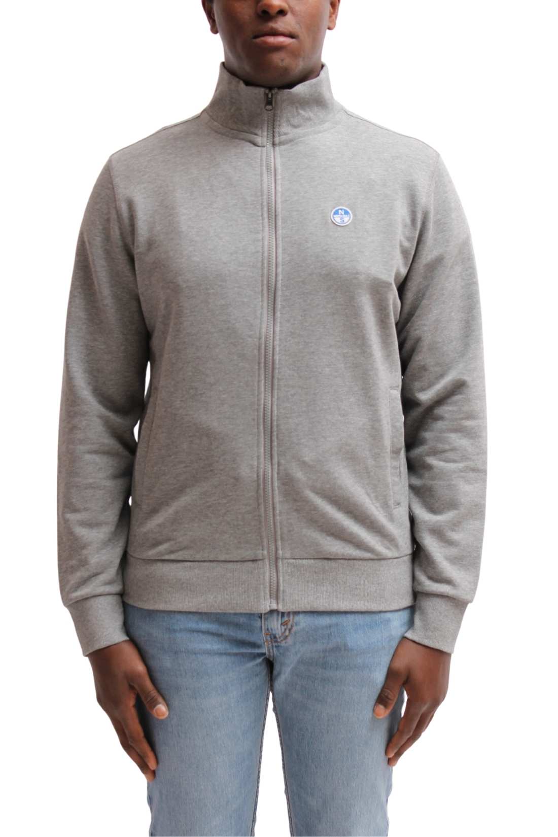 NORTH SAILS - Men's logo sweatshirt with zip fastening - Size XXL-8