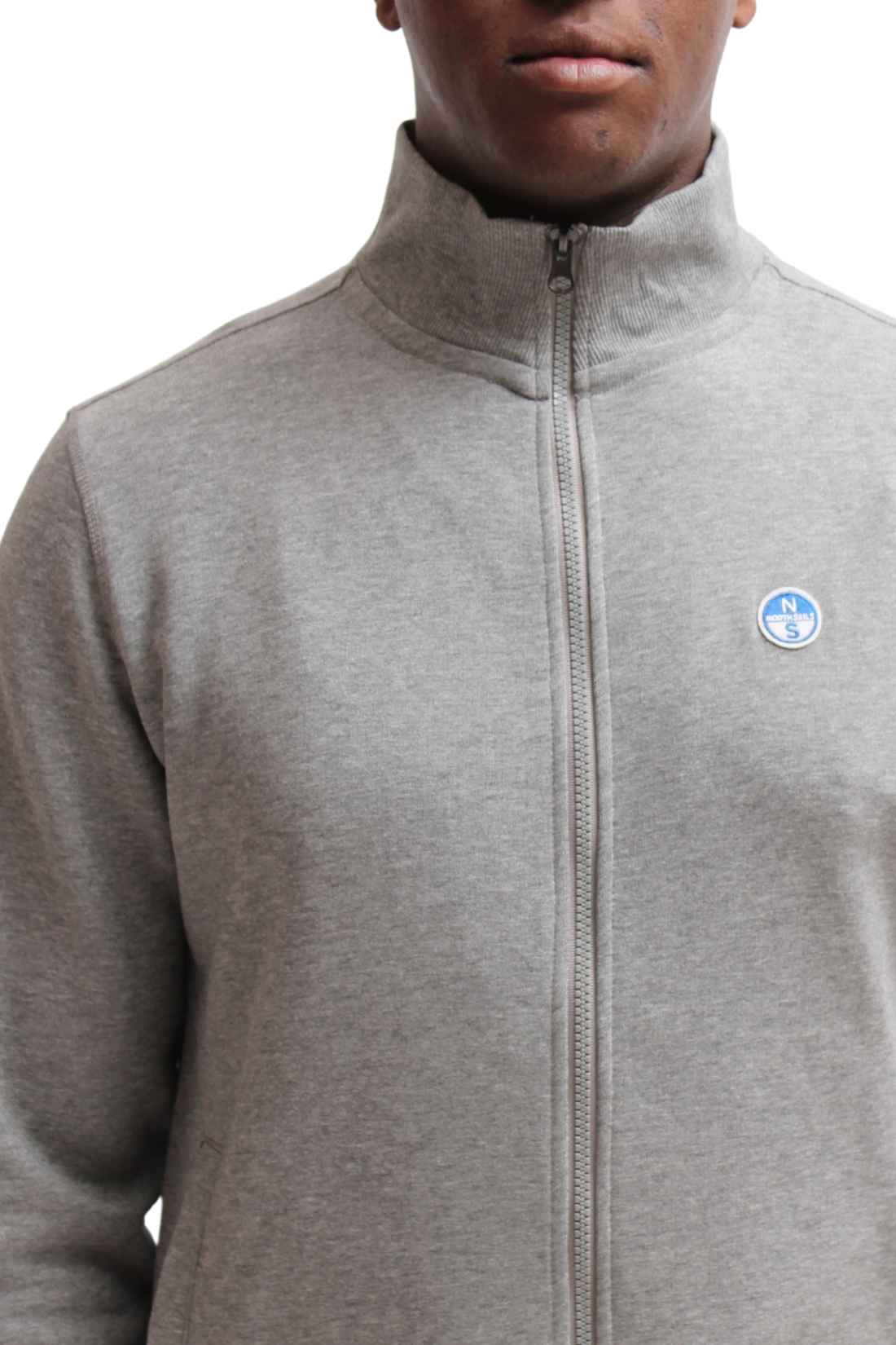 NORTH SAILS - Men's logo sweatshirt with zip fastening - Size XXL-11