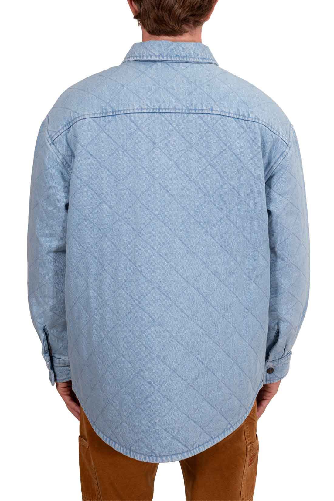 LEVI'S - Men's oversize quilted denim shirt jacket-7