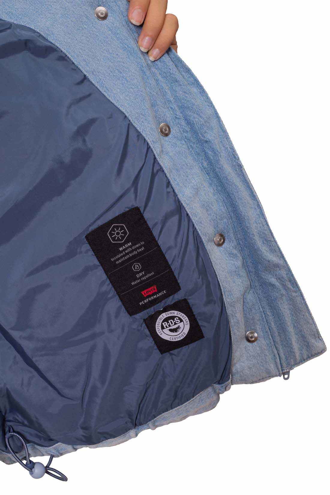 LEVI'S - Women's padded crop jacket with logo  - Size S-15