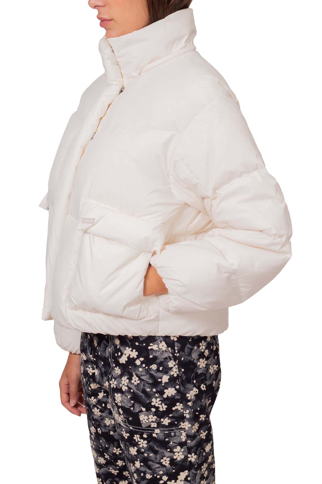 LEVI'S - Women's padded crop jacket with logo  - Size S-25
