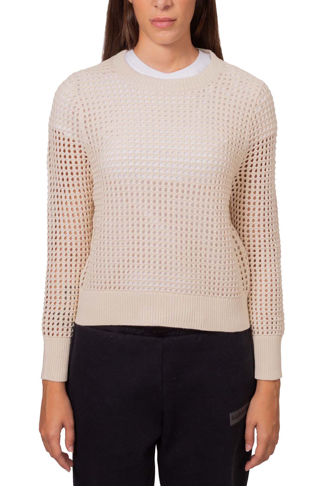 LEVI'S - Women's perforated sweater with logo  - Size S-4