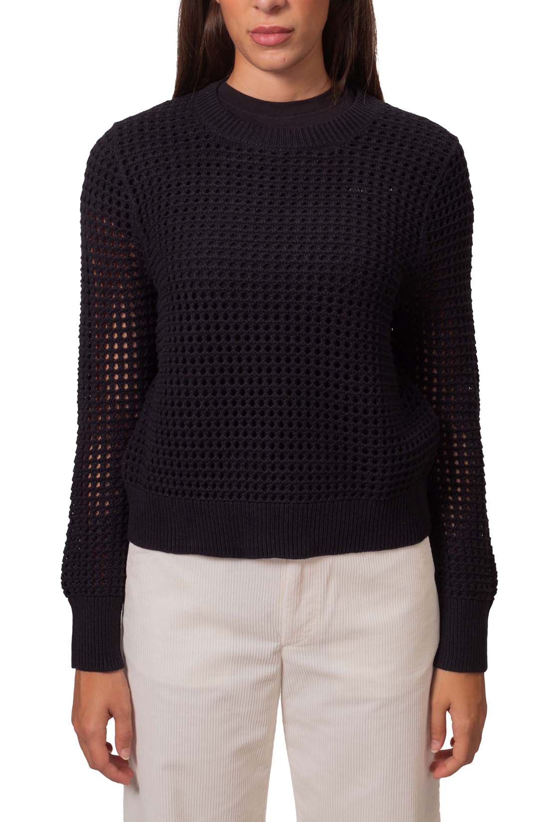 LEVI'S - Women's perforated sweater with logo  - Size S-24
