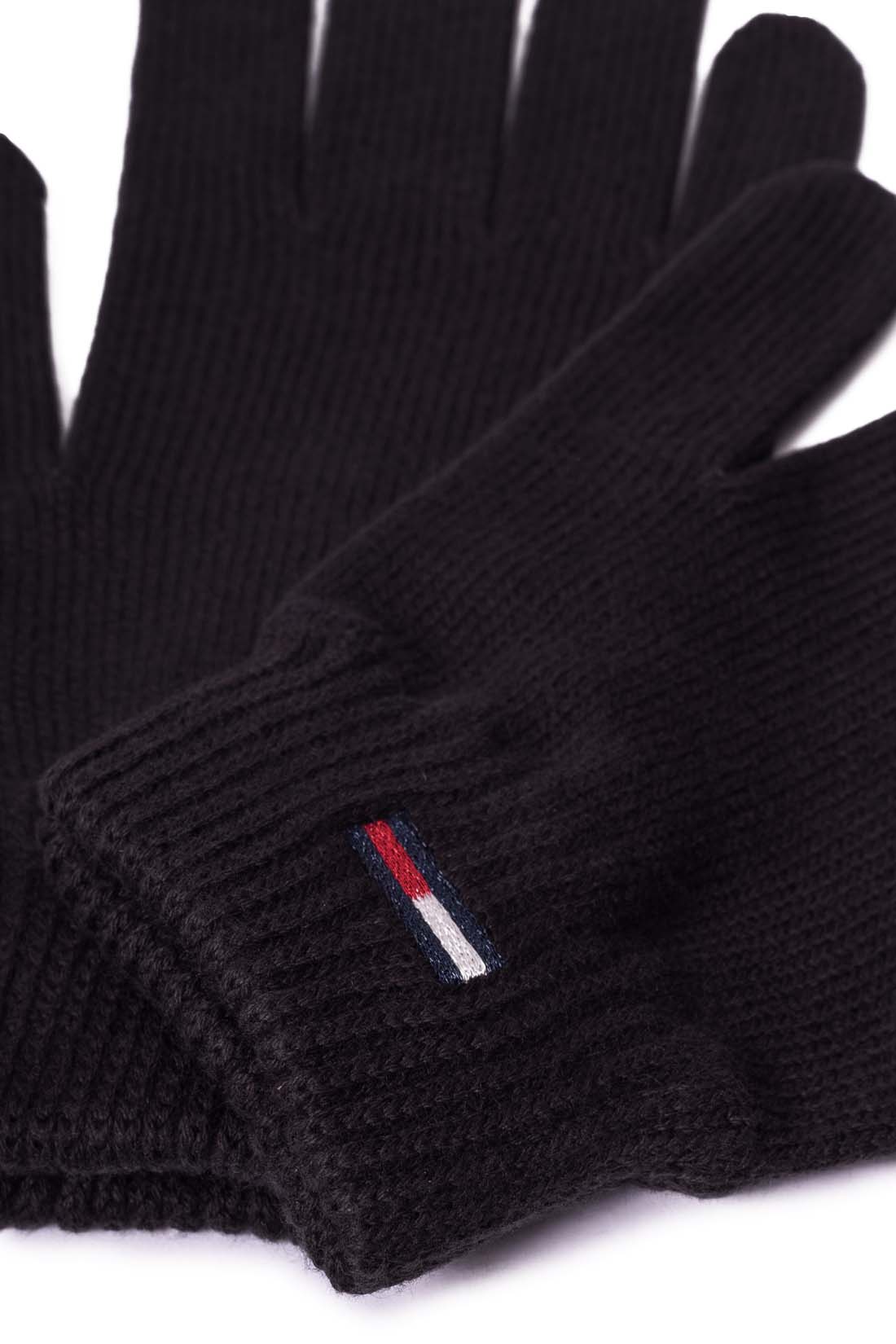 TOMMY HILFIGER - Women's gloves with lurex logo-3