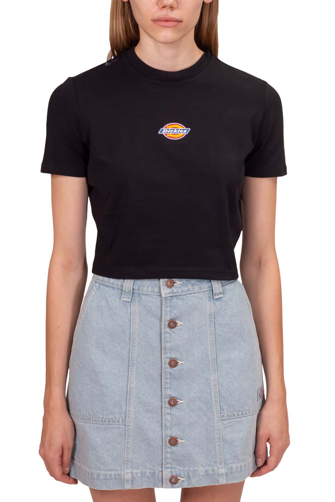 DICKIES - Women's crop Maple Valley T-shirt  - Size L-1