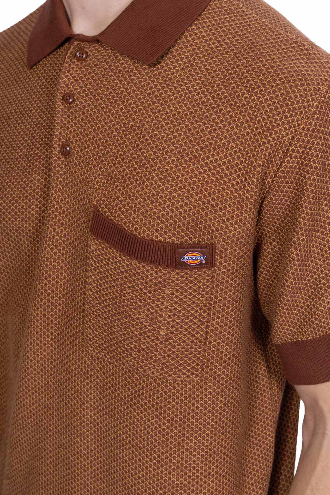 DICKIES - Men's knitted Rocky polo shirt  - Size L-20