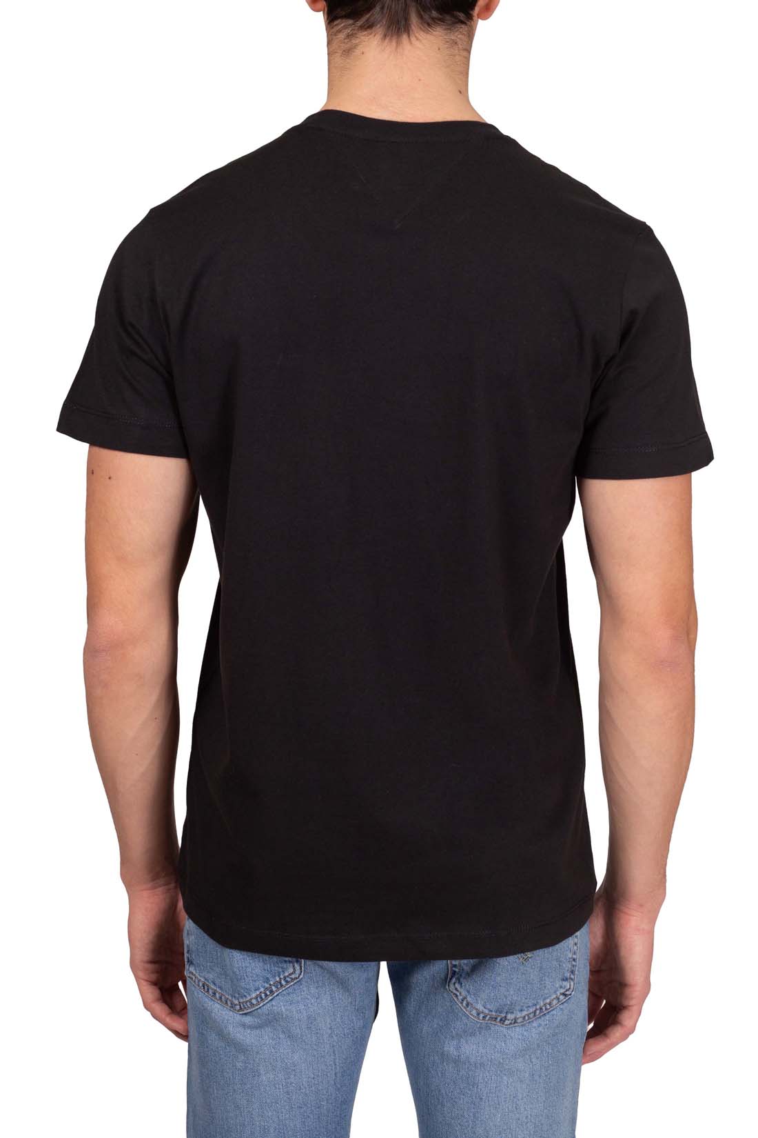 TOMMY JEANS - Men's slim T-shirt with flag embroidery  - Size M-2