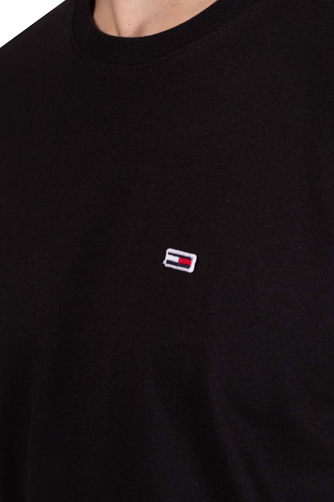 TOMMY JEANS - Men's slim T-shirt with flag embroidery  - Size M-0