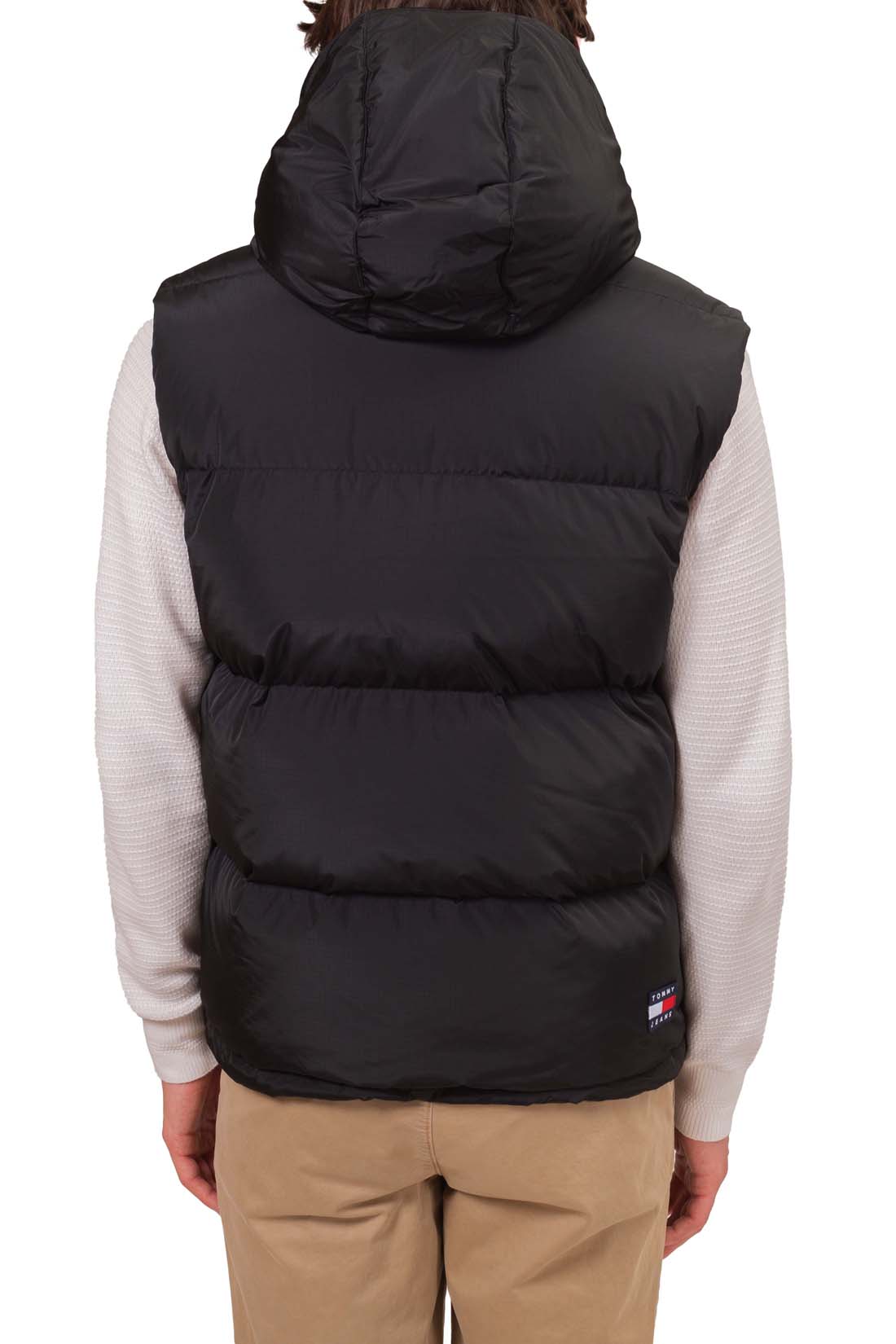 TOMMY JEANS - Men's sleeveless down jacket with removable hood-3
