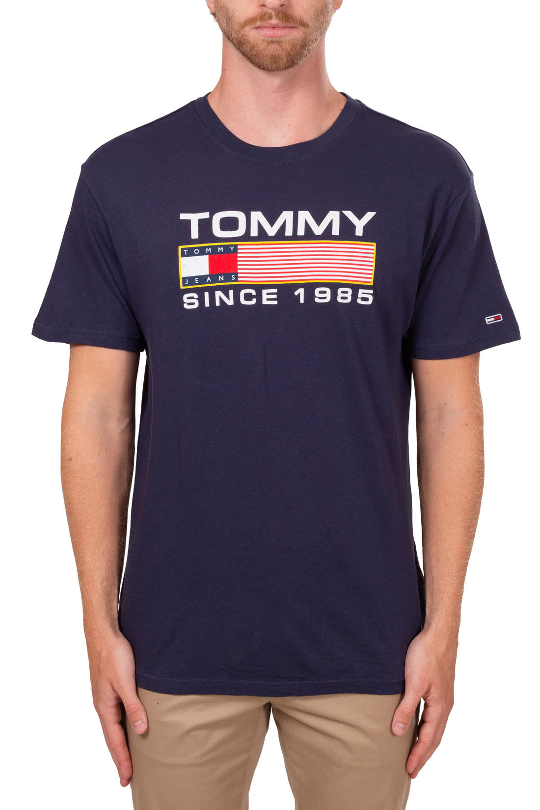 TOMMY JEANS - Men's regular signature T-shirt  - Size M-1