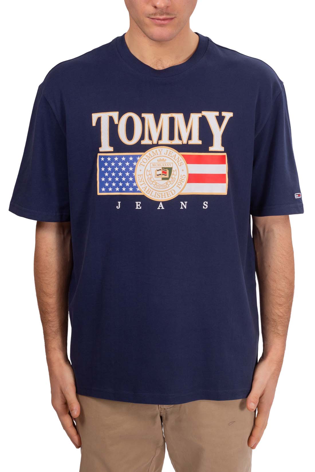 TOMMY JEANS - Men's relaxed T-shirt with USA print-1