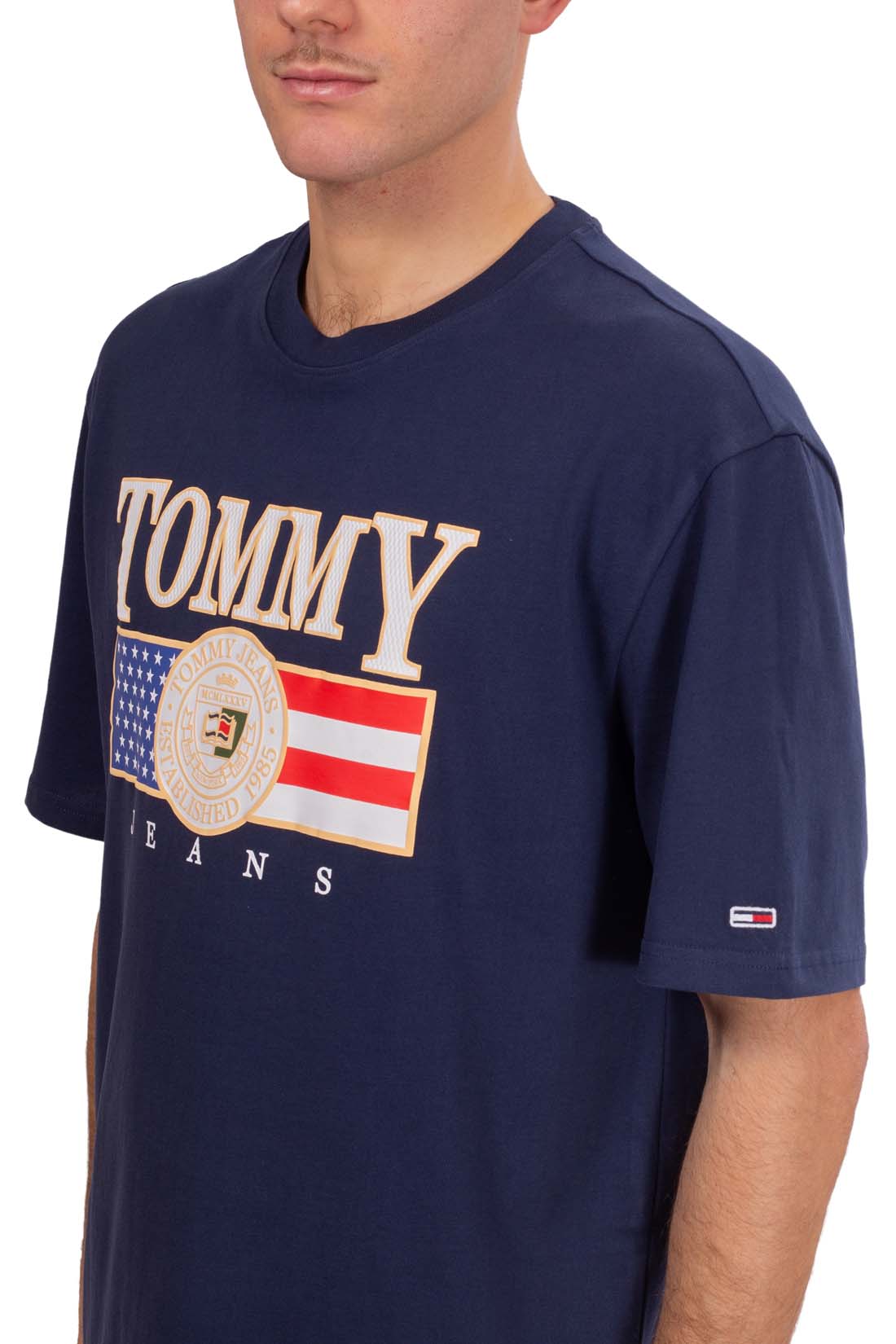 TOMMY JEANS - Men's relaxed T-shirt with USA print-0