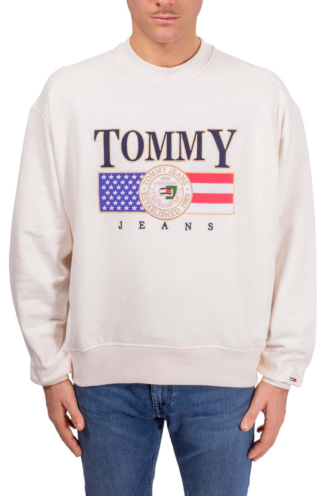 TOMMY JEANS - Men's relaxed sweatshirt with embroidered logo-1