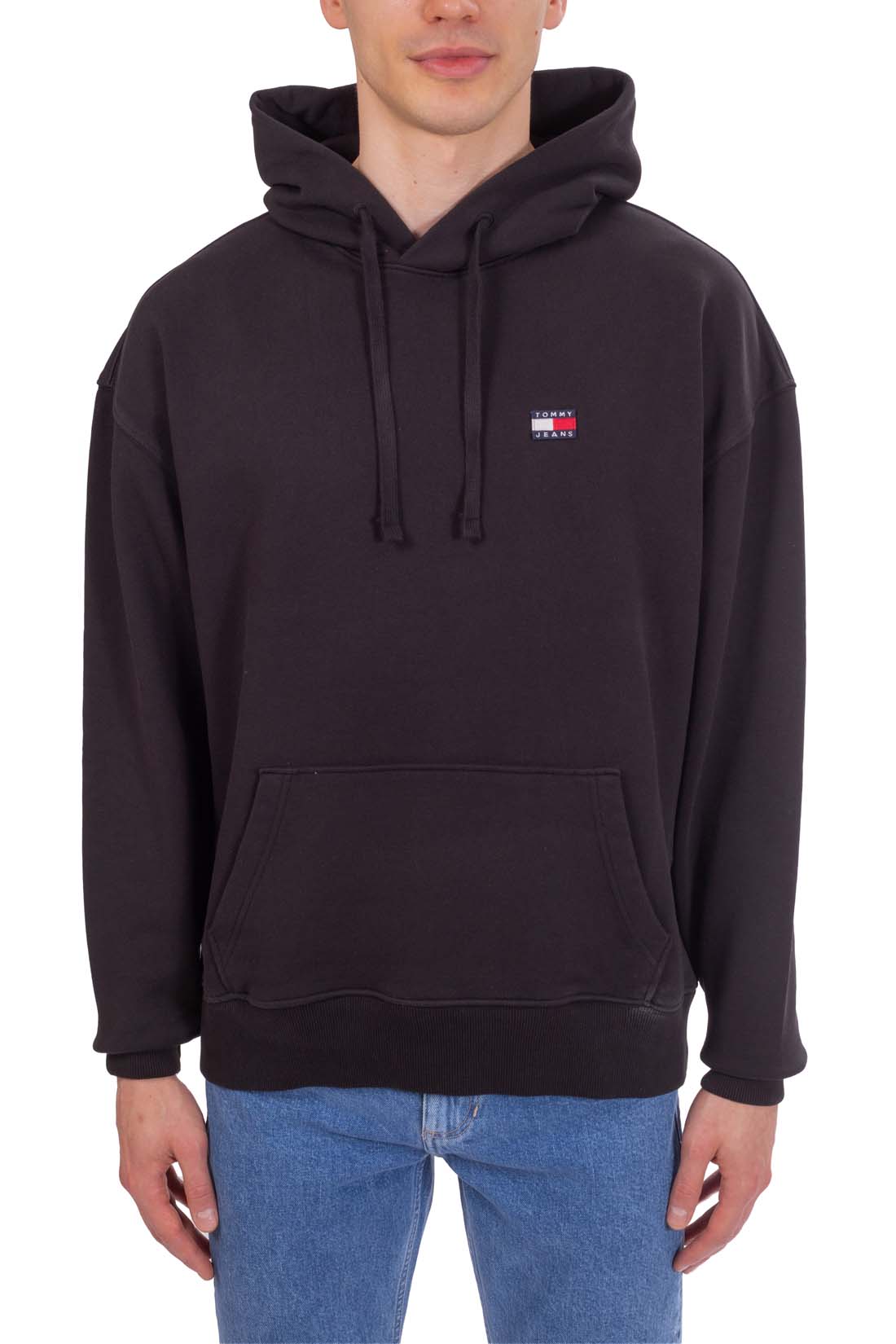 TOMMY JEANS - Men's relaxed hoodie with logo patch  - Size S-13