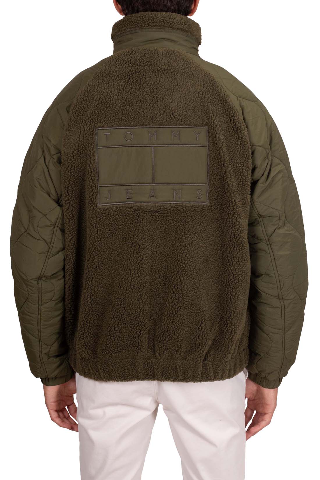 TOMMY JEANS - Men's fleece jacket with nylon details - Size M-17