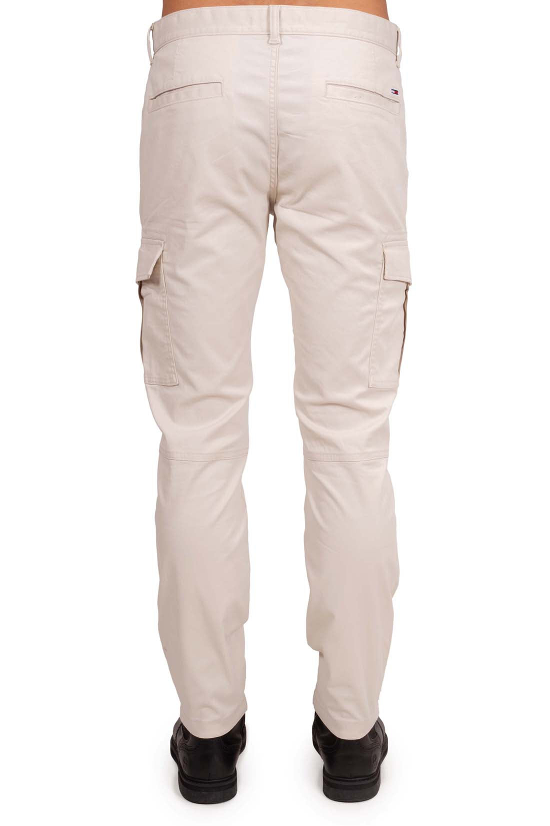 TOMMY JEANS - Men's slim cargo trousers with logo label  - Size W34 / L32-10