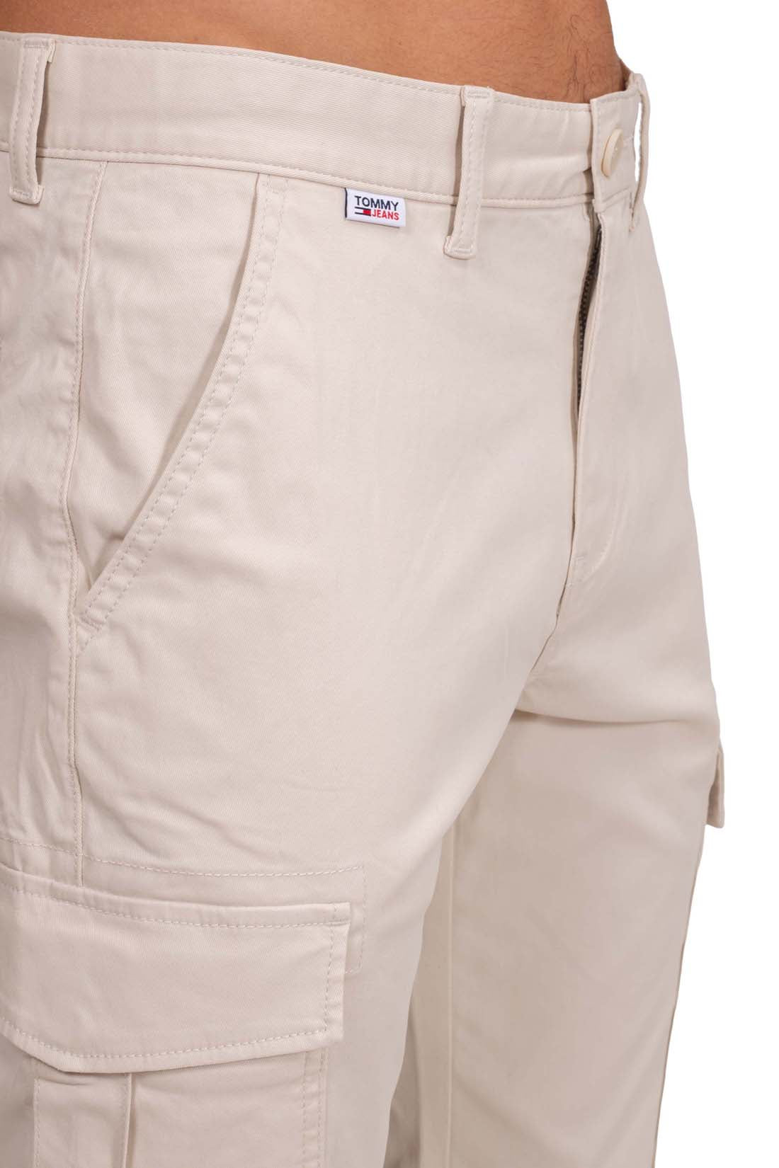 TOMMY JEANS - Men's slim cargo trousers with logo label  - Size W34 / L32-8