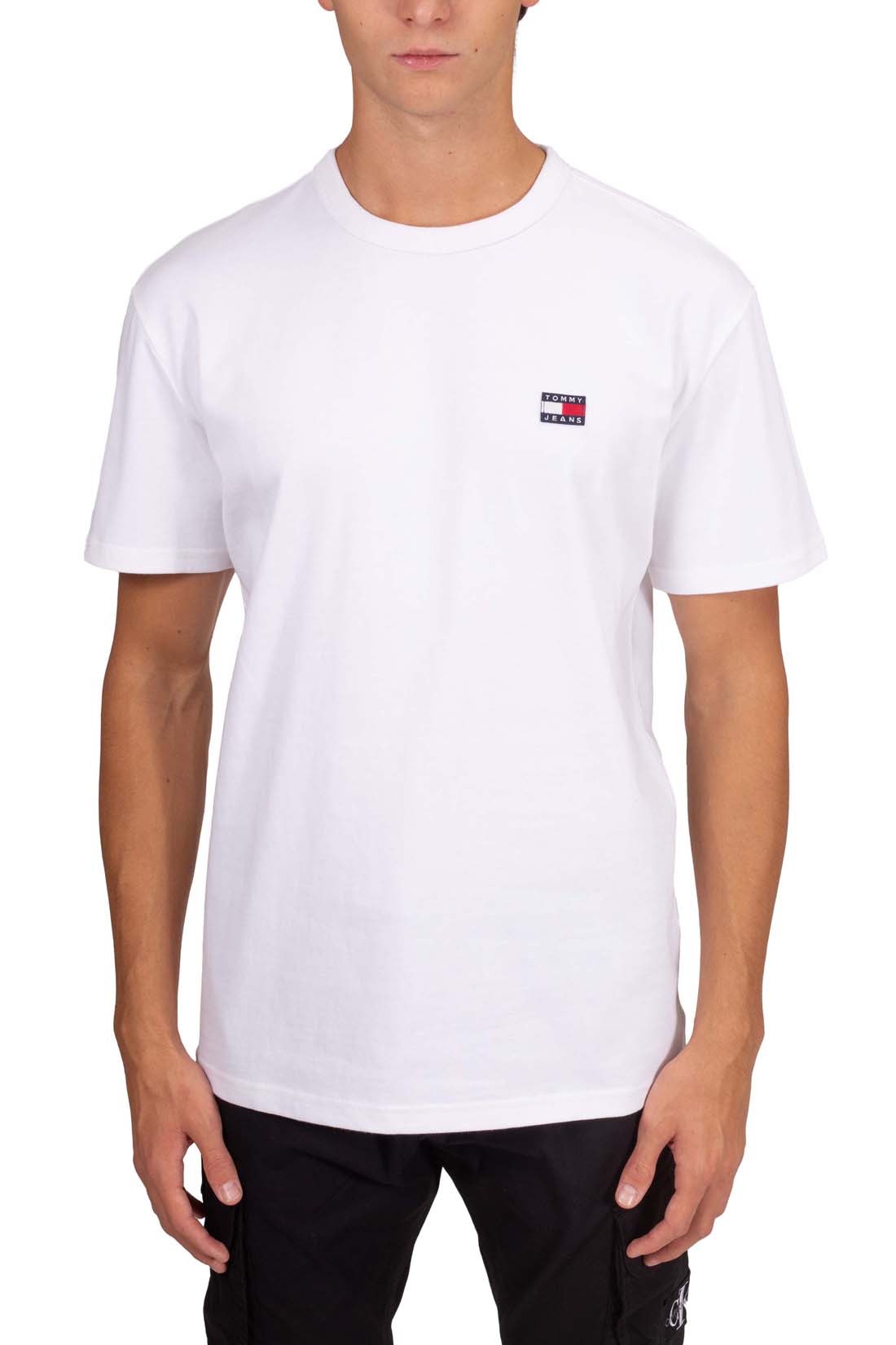 TOMMY JEANS - Men's basic relaxed T-shirt with logo  - Size XL-45