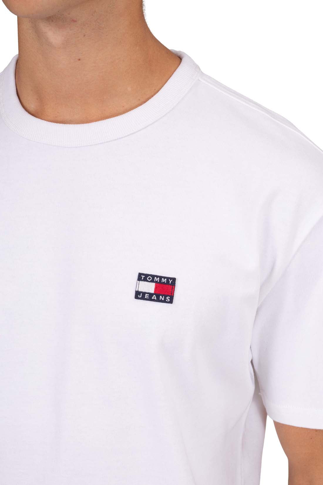 TOMMY JEANS - Men's basic relaxed T-shirt with logo  - Size XL-48