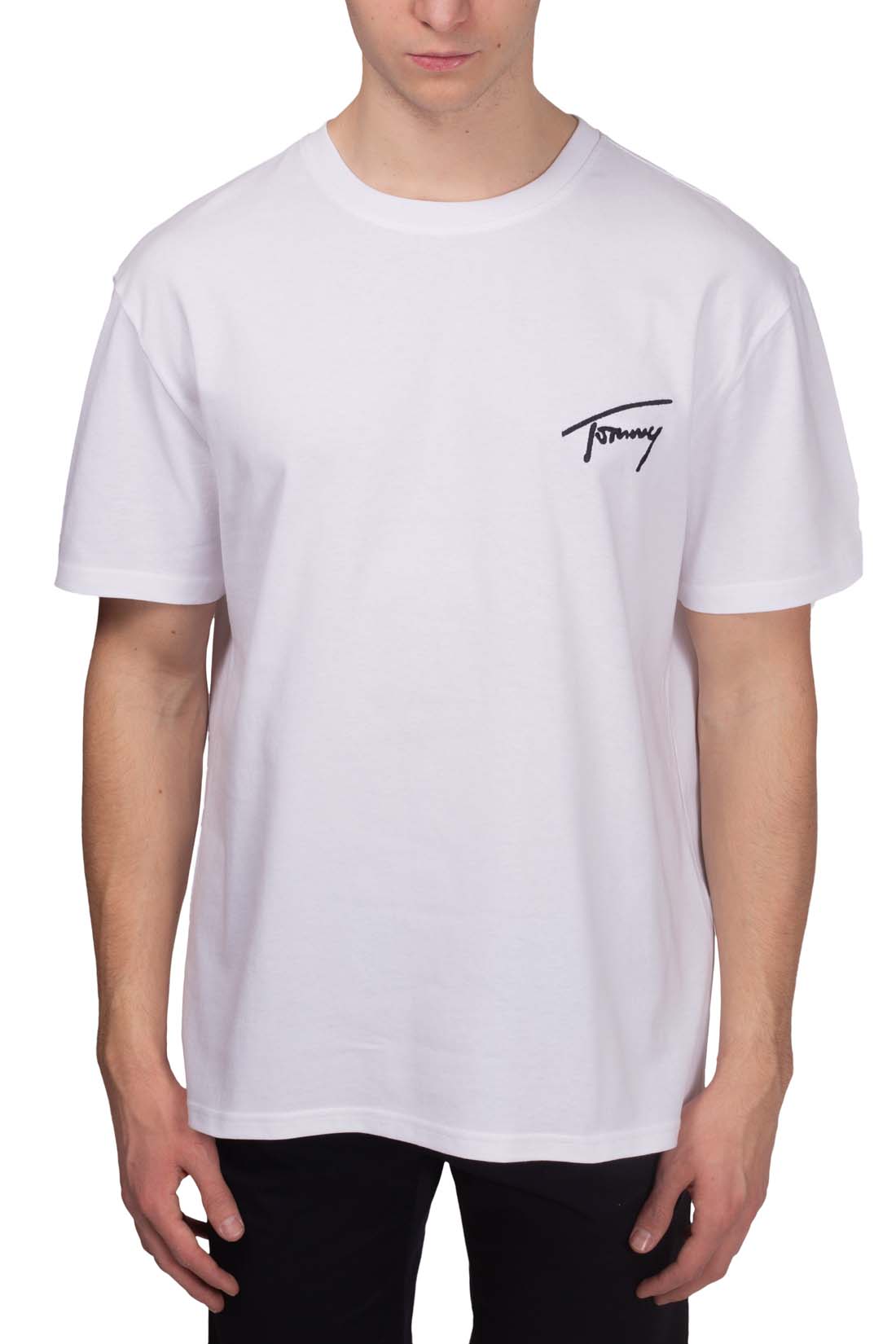 TOMMY JEANS - Men's regular T-shirt with signature logo  - Size XXL-1