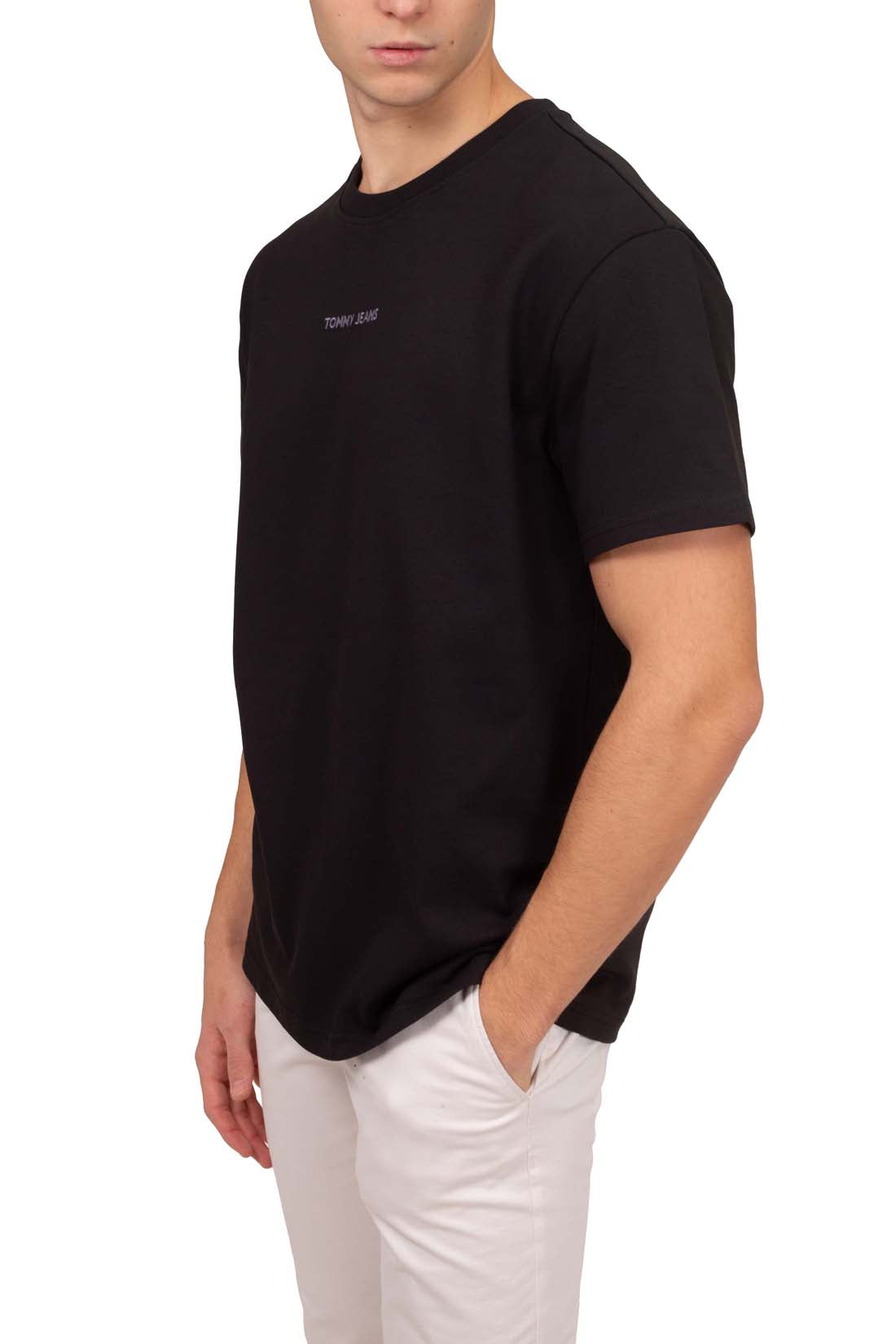 TOMMY JEANS - Men's regular T-shirt with small embroidery  - Size L-7