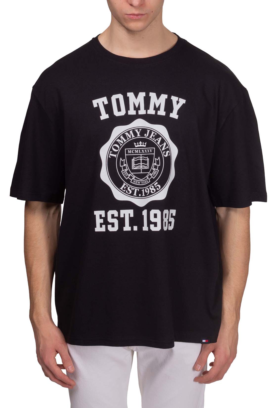 TOMMY JEANS - Men's oversized T-shirt with varsity logo-1