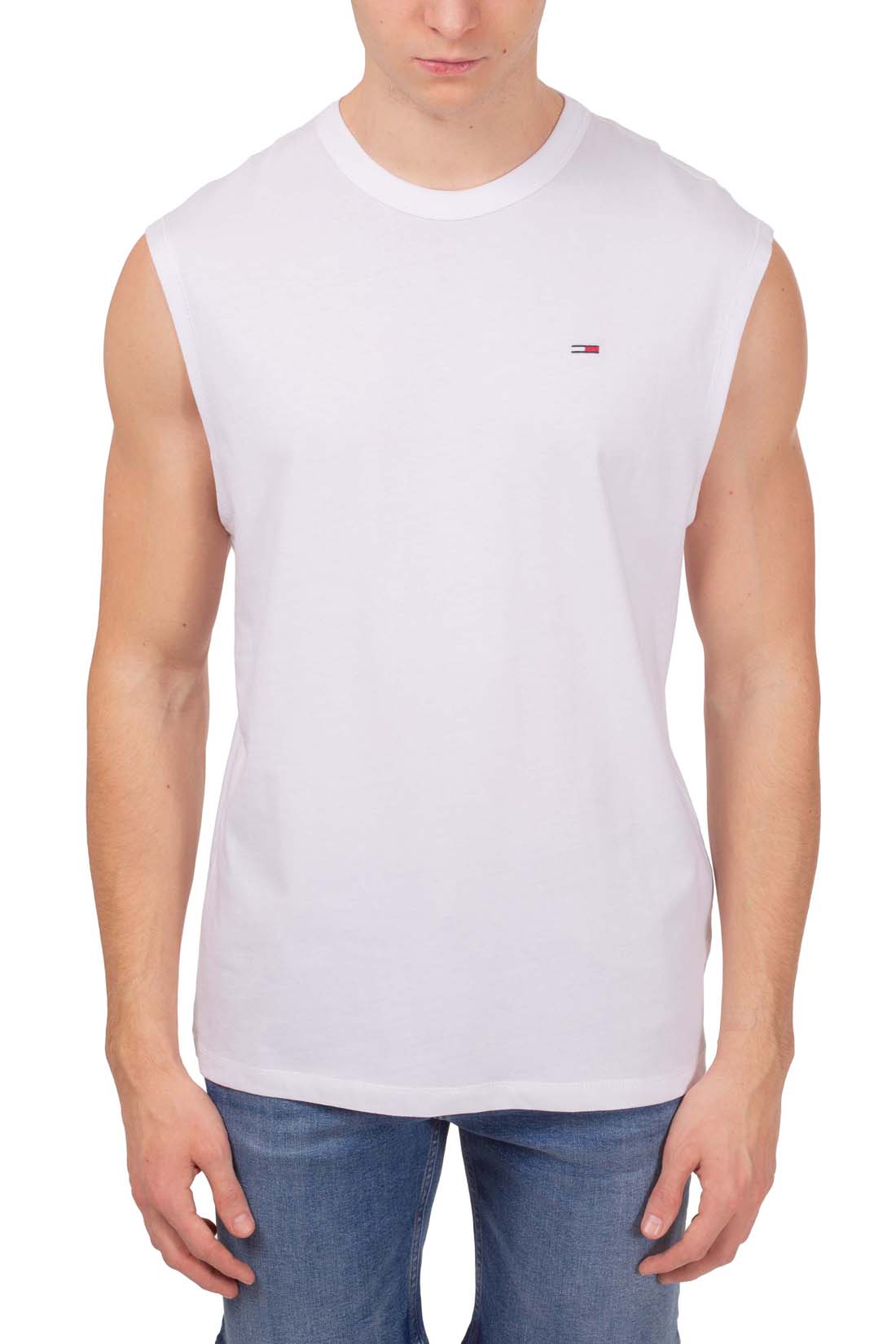 TOMMY JEANS - Men's regular logo tank top  - Size XL-5